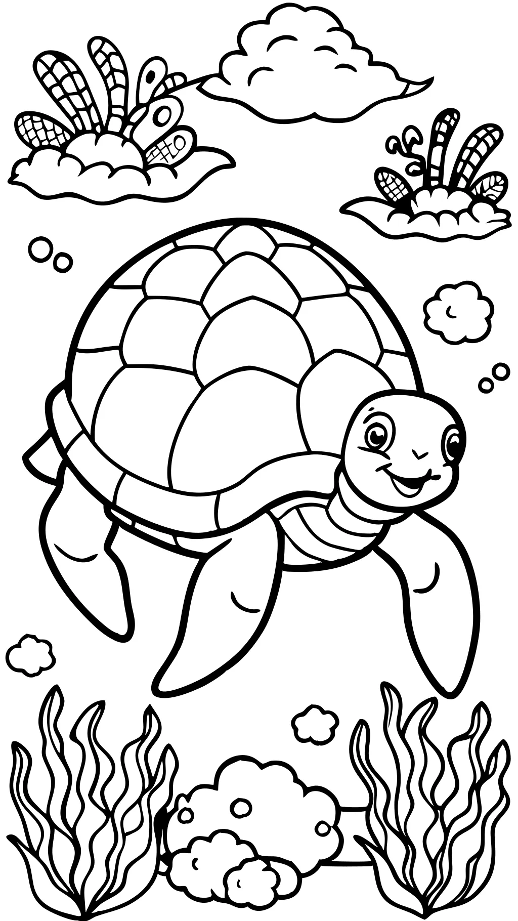 coloriages gratuits de tortues